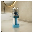 thumbnail image 1 of Soporte for cepillo de dientes for dormitorio con copas protectoras, pasta de dientes de 4 ranuras y organizador dental, 1 of 6