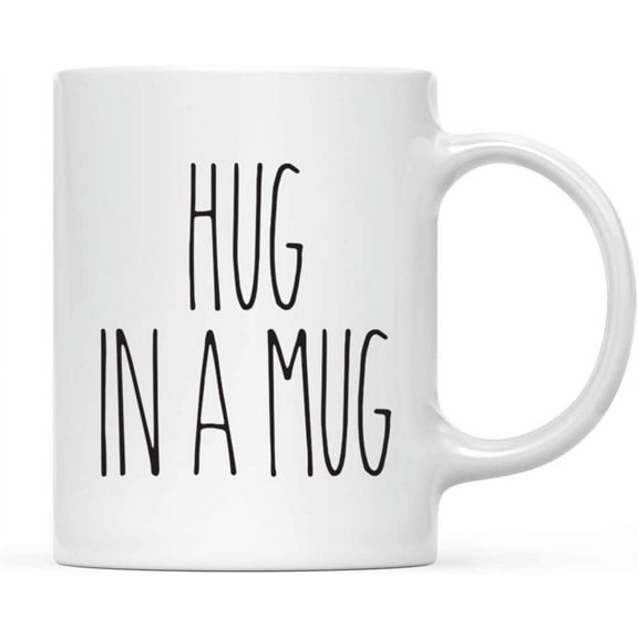 Farmhouse Rustic Fall Autumn Kitchen Decor 11Oz. Ceramic Coffee Tea Mug Gift, Hug In A Mug, 1-Pack, Includes Gift Box, Minimalist Birthday Christmas Gift Ideas Fall Coffee Cups