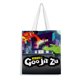 thumbnail image 1 of Heroes of Goo Jit Zu Bolso de tela con estampado de lienzo para mujer, bolsa de compras reutilizable y estética, con cremallera interior, regalo para mujer, 35 × 40 cm., 1 of 6