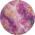 thumbnail image 2 of Addison Rugs Mayfield Premium Machine Washable Transitional Abstract Garnet Round Rug, 8' x 8', 2 of 6