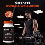 Boosted Pro Pills for Men, BoostedPro Dietary Supplement, Official Capsules for Maximum Blood Flow Support, Boost Pro Vitamins Health Reviews (60 Capsules)