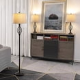 thumbnail image 3 of Maxax 3-Piece Lamp Set - Traditional Table Lamps & Floor Lamp with Oatmeal Fabric Shade, ETL Listed, 3 of 7