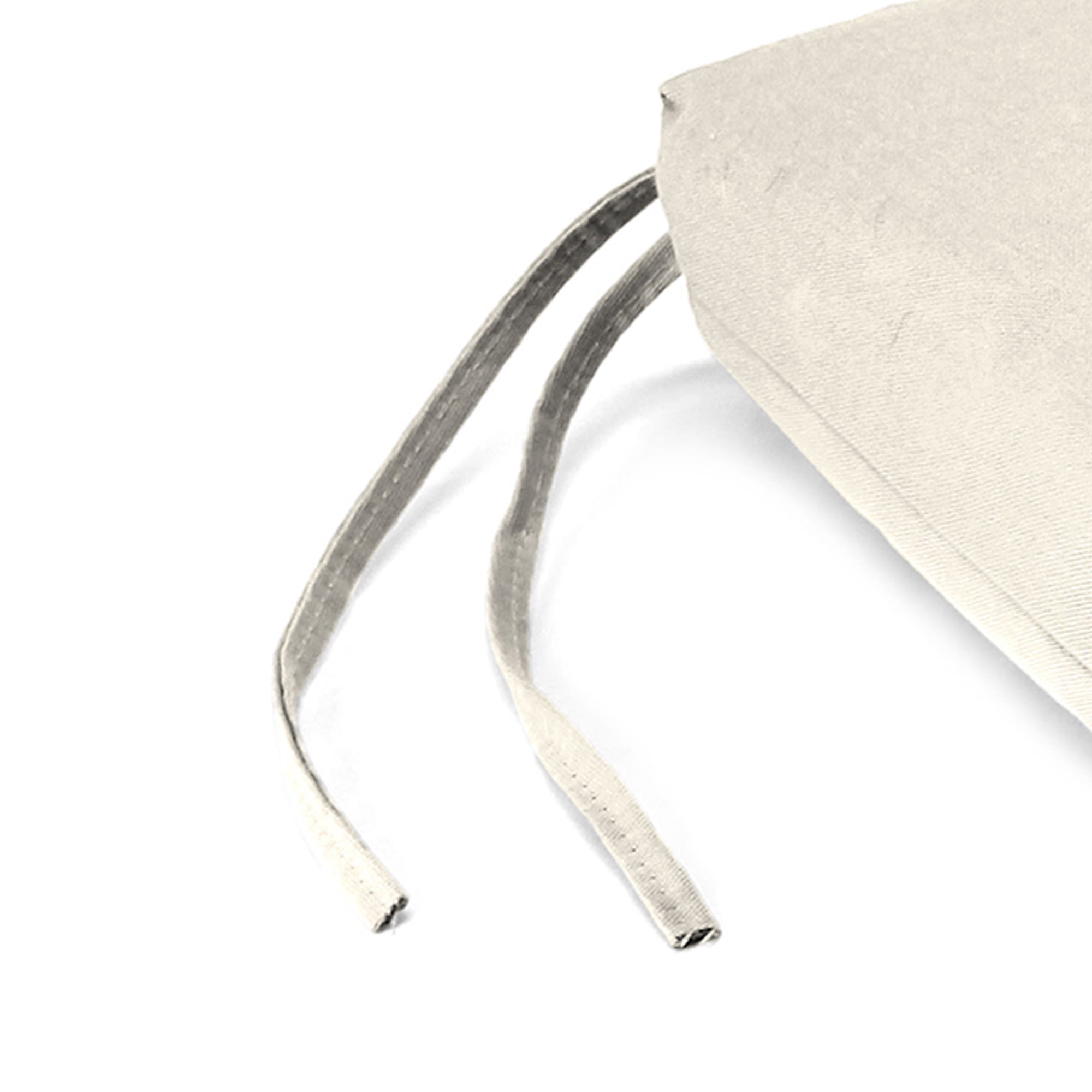 Jordan Manufacturing 17" x 19" Veranda Cream Solid Rectangular Outdoor Chair Pad Seat Cushion with Ties (2 Pack)