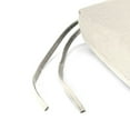 thumbnail image 6 of Jordan Manufacturing 17" x 19" Veranda Cream Solid Rectangular Outdoor Chair Pad Seat Cushion with Ties (2 Pack), 6 of 11