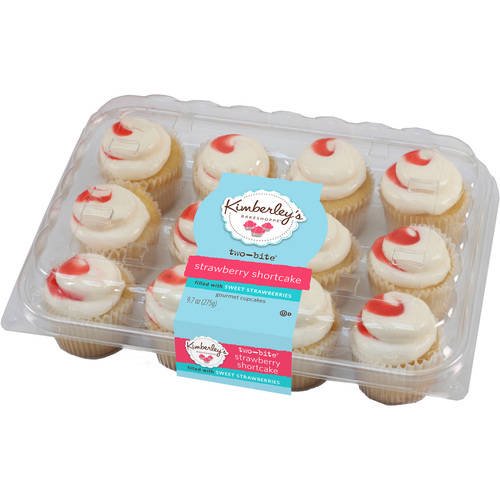 Kimberley S Two Bite Strawberry Shortcake Cupcakes 12 Ct 9 7 Oz Walmart Com Walmart Com