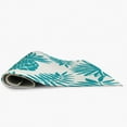 thumbnail image 3 of Simply Daisy 4' x 6' Explorer Blue Pineapple Leaves Spring Chenille Indoor/Outdoor Rug, 3 of 3