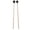 Black, variant on Nieyigj Marimba Mallets Medium Hard Yarn Head with Maple Handle for Percussion Playing 1 Pair Orange - 16.93 inches / 43 cm