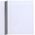 thumbnail image 3 of Libretas Mead Spiral de 1 tema a rayas de ancho, 100 hojas, paquete de 5, 3 of 7
