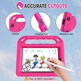 thumbnail image 3 of SUPNICE Kids Case for Onn 8” 2022 Gen 3, Built-in Screen Protector Lightweight Handle Friendly Kickstand Cover for Walmart Onn 8 Tablet Model TBGRY 100071483 (2022 Release), Pink, 3 of 7
