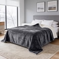 thumbnail image 7 of Imperial Rooms Gray Sherpa Fleece Blanket, 2 Pack, Throw Size 50 x 60 Inches, Ultra Soft Reversible Plush Warm Blanket for Bed, Couch & Sofa, All-Season Comfort, 7 of 7