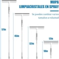 thumbnail image 2 of Limpiador Profesional de Ventanas, 3 en 1 con Barra de extensión, Limpiacristales en Spray de Doble Cara, Herramientas de Limpieza de Vidrio para Ventanas Altas, 2 of 4