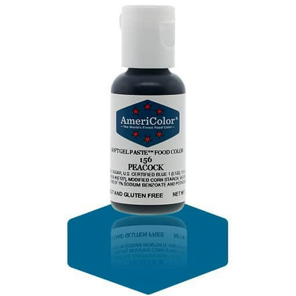 AmeriColor, Soft Gel Paste Food Color, Peacock .75 oz
