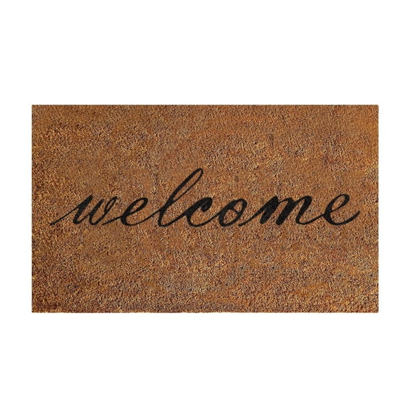 Funny Coir Doormat for Front Door Outdoor Indoor Entrance Mat Non- Backing 24" x 16"