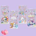 thumbnail image 5 of Easter Decoration, Ongmies 50 Pcs Easter Candy Packaging Bags Easter Bags Happy Easter Bags Easter Eggs Plastic Bag Clear Colorful Easter Bunny Goodie Candy Bags for Easter, White, 5 of 5