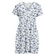 thumbnail image 5 of Vestido casual de manga corta para mujer Estampado floral con cuello en V Verano con vestidos de bolsillo Pompotops ghjkhdj15459, 5 of 5