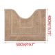 thumbnail image 4 of Tapete para entrada de patio, tapete grueso en forma de U para baño, tapete absorbente para puerta, tapete para secar pies, para isla de inodoro, antideslizante, duradero, para cocina, áreas, 4 of 9
