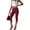 AG07_Wine, variant on Lumtrix Women Y2k Low Rise Capris Button Foldover Capri Leggings Split Skinny Cropped Pants Going Out Capris Yoga Pants White S