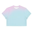 thumbnail image 4 of Zylanna Men's Casual T-Shirts, Navel Exposed Fashion Crew Neck Short Sleeve Shirts for Men Tee Light Blue Size S, 4 of 8