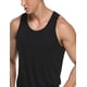 thumbnail image 3 of Camisetas sin mangas de rayón de bambú para hombres Camisetas sin mangas elásticas con cuello redondo, 3 of 5
