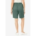 thumbnail image 2 of Woman Within Plus Size 7-Day Elastic-Waist Pull-On Cotton Denim Shorts, 2 of 5