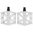 thumbnail image 1 of Pédales de vélo antidérapantes et légères en alliage d'aluminium pour VTT, blanches, 1 of 4
