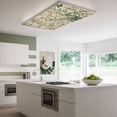 thumbnail image 3 of Green Plants Magnetic Fluorescent Light Covers for Ceiling Lights 2x4Ft,Vintage Plant Flowers Garden Leaf Motifs Office Classroom Kitchen Drop Ceiling Light Covers Lighting Filters Shade Panel 3Packs, 3 of 9