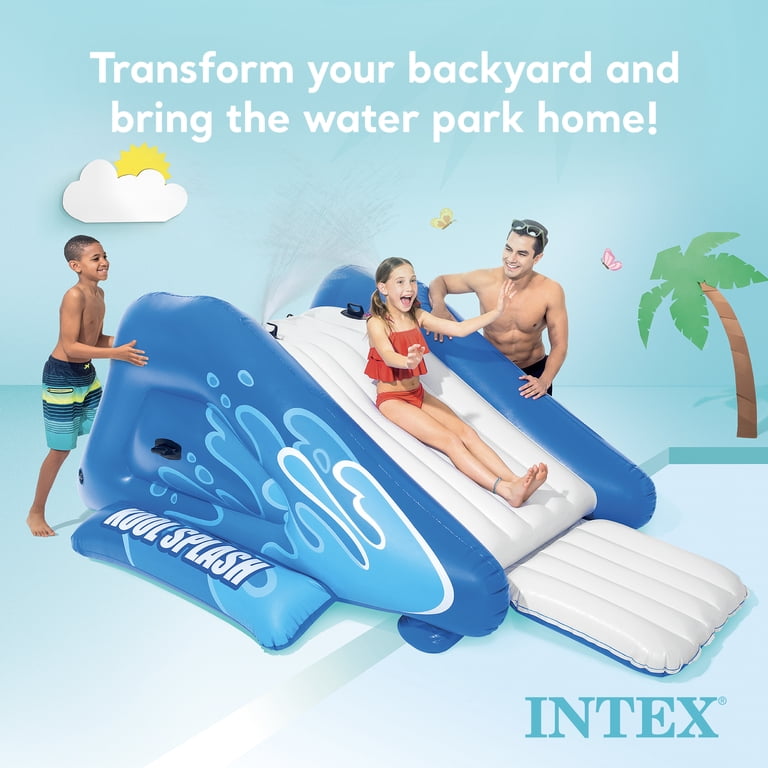 Intex, Inflatable Swimming Pool Water Slide, 2 Pack, Blue