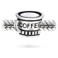 thumbnail image 2 of Bling Jewelry Womens Latte Coffee Charm Bead for Student Sterling Silver European Bracelet, 2 of 4