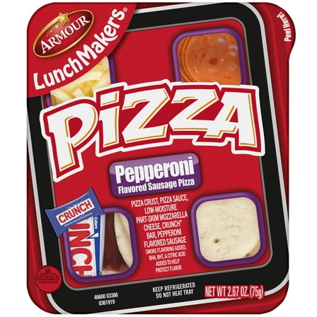 Armour LunchMakers Ready-To-Eat Pepperoni Pizza Kit with Crunch Bar, 2.7 oz