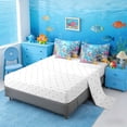 thumbnail image 5 of Manfei Watercolor Octopus Sea Turtle Bedding Comforter Set for Kids Boys and Girls, Coral Seashell King Bedding Sets, Reversible 7 Pieces, 5 of 6