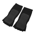 thumbnail image 6 of 4 Pairs Half Finger Toe Socks Men Women Non Slip Sticky Five Finger Socks for Sport Exercise Yoga Daily Fit Black, 6 of 7