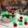 thumbnail image 3 of 20 Pcs 2 Inch Christmas Yarn Pom Poms Balls for DIY Handmade Crafts Fuzzy Pompoms for DIY Hats Thanksgiving Party Holiday Hanging Home Decorations, 3 of 7