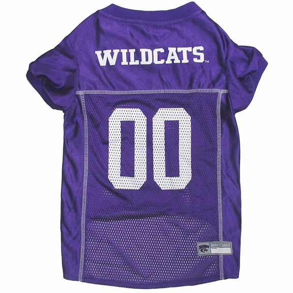 Pets First Collegiate Kansas State Wildcats Football/Basketball Mesh Jersey for Pet Dog. available in 40  Teams - Medium
