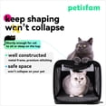 thumbnail image 4 of Soft Pet Carrier Bag for Cats and Puppy Under 20 lbs. Sturdy, Safe, Comfortable and Lightweight (Grey), 4 of 8
