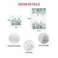 thumbnail image 7 of Green Botanical Kitchen Dish Towels for Drying Dishes Set of 4, Dragonfly Flower Leaf Retro Ink Style Waffle Weave Microfiber Hand Tea Bathroom Towels Quick Dry & Absorbent Towel 12x12, 7 of 7