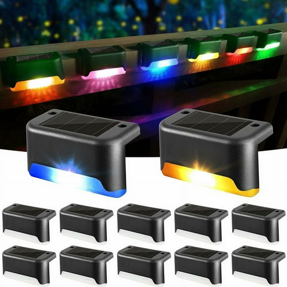 LED Solar Step Lights, Durable Outdoor Lighting With Easy Installation And Multipurpose Use For Decks, Paths, And Yard Decoration