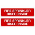 thumbnail image 1 of Fire Sprinkler Riser Inside Sign, Fire Safety Sign,, 1 of 7
