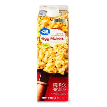 Great Value  Free and Cholesterol Free Egg Makers, 32oz Carton