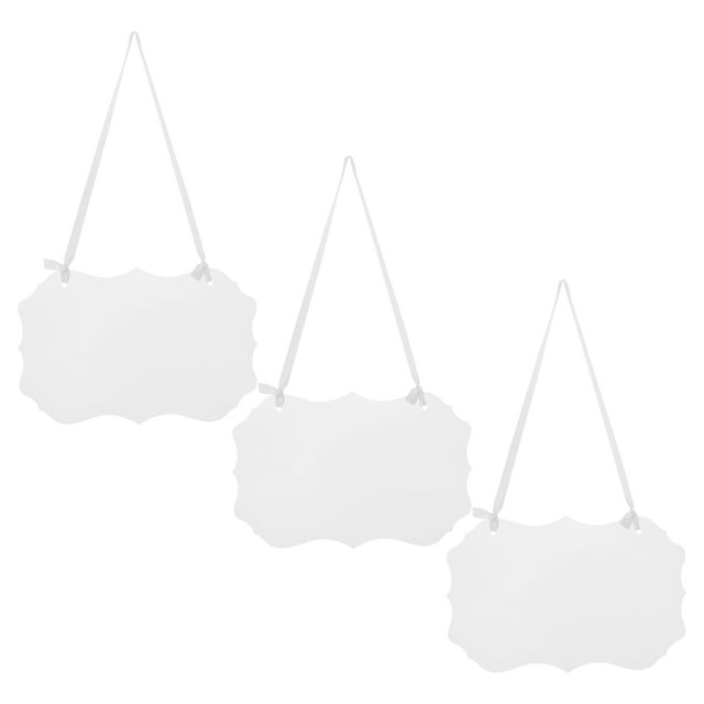 WHAMVOX 3 Pcs Produits Suspendus DIY Panneaux Réservés pour Chaises de Mariage 9.04x5.89x0.08 Po