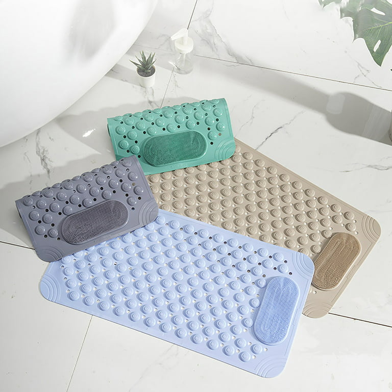 Pjtewawe Bathroom Products Foot Scrubber Shower Mat With Pumice Feet Scrub  Stone Bathtub Mat With Antislip Suction Cups And Drain Holes Non Slip Bath