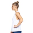 thumbnail image 2 of Expert Brand USA-Made Women's Siro Casual Raw Edge Muscle Tee, White, 2XL, 2 of 6