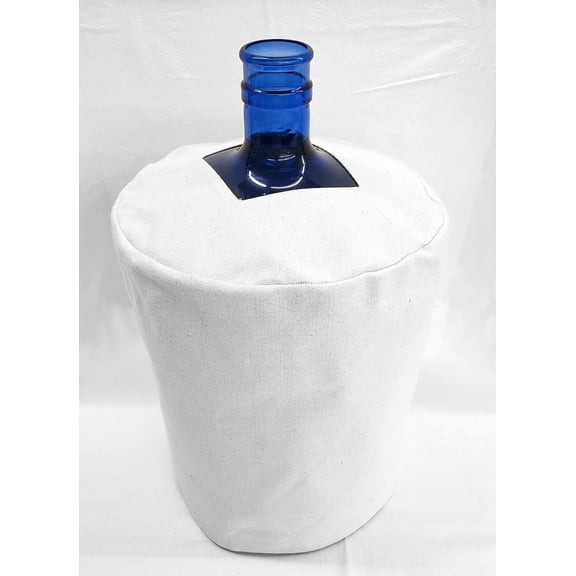 Solid Water Bottle Cover by Penny's Needful Things (3 Gallon Cover)(Top Spout) (White)