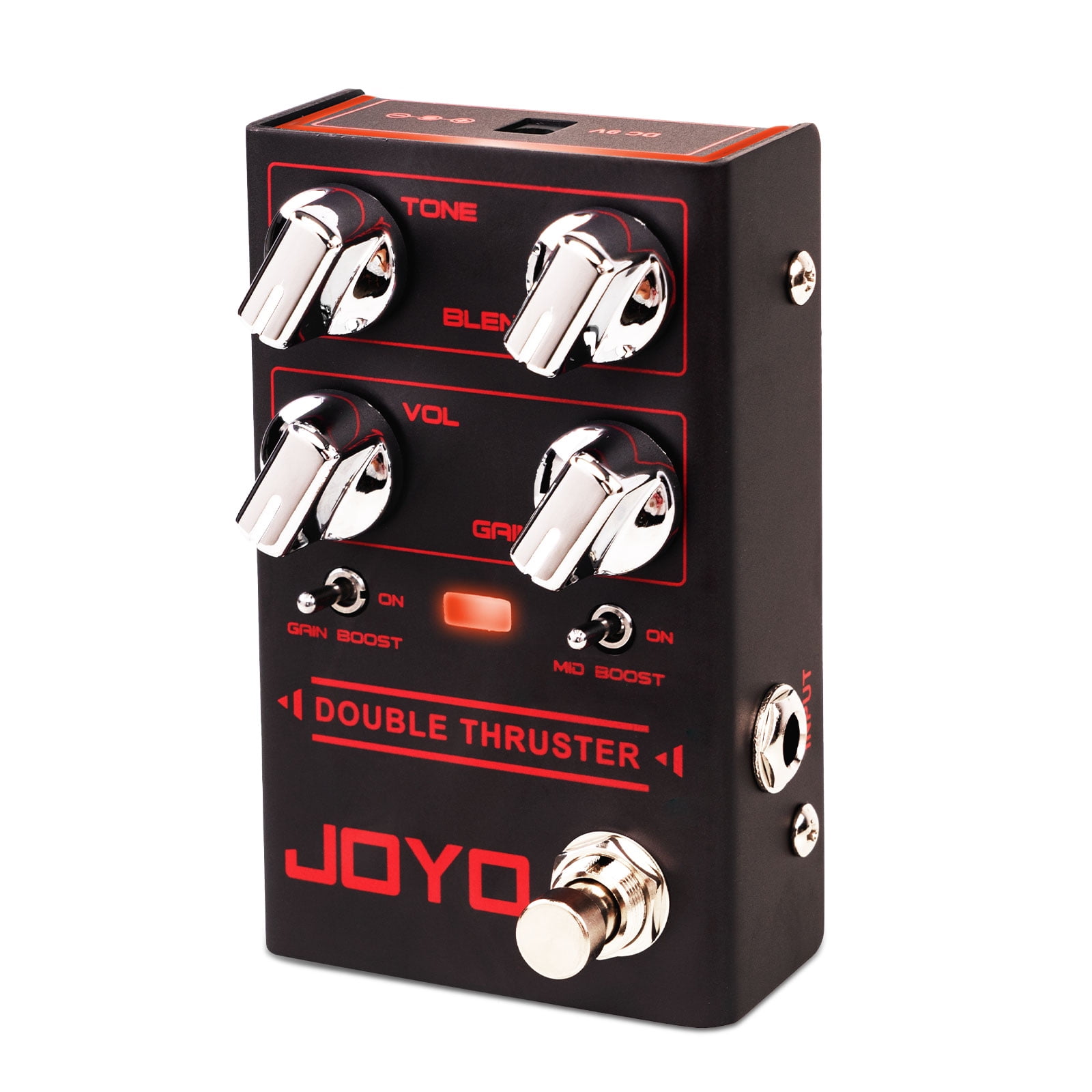 JOYO R-28 High Gain Overdrive Guitar Bass Pedal with Mid/High Frequency Gain Boost