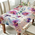 thumbnail image 5 of Coolnut Pastel Color Flower Fabric Rectangle Tablecloth - Waterproof and Wrinkle-Resistant Table Cloth 60x90 Inch Table Cover for Indoor & Outdoor Dining House Decor, 5 of 7