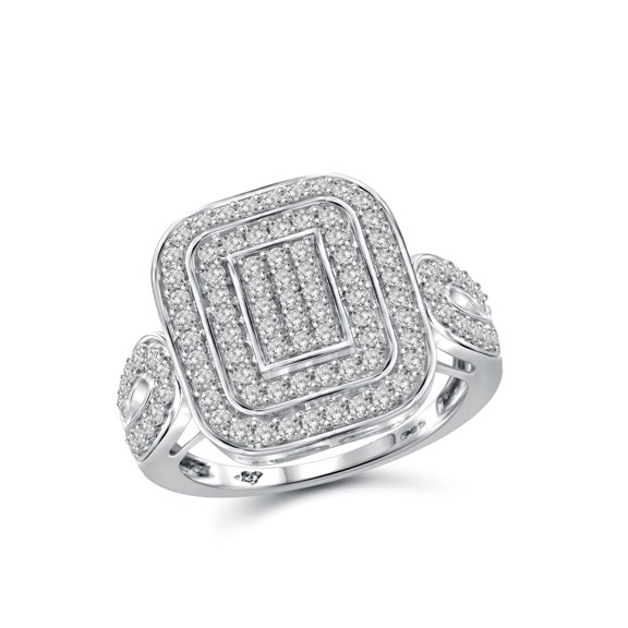 JewelersClub 1 ct White Diamond Ring with Sterling Silver