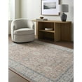 thumbnail image 4 of BoutiqueRugs Adilet Traditional Area Rug - Machine Washable - Rust, Ivory, Slate Blue - 5'3" x 7', 4 of 7
