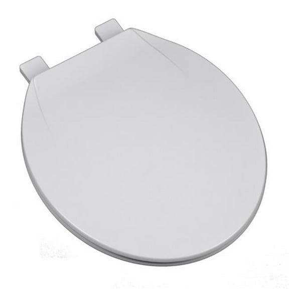 Plumbing Technologies 2F1R4-00 Deluxe Plastic Round Front Contemporary Design Toilet Seat- White