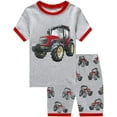 thumbnail image 3 of FEDPOP Toddler Boys Short Pajamas Cotton Summer Sleepwear for Boy 2T, 3 of 8