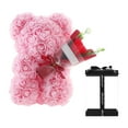 thumbnail image 2 of Rose Bear Gift Box with Preserved Flowers, Valentine's Day Anniversary Mother's Day Present for Her Pink, 2 of 6