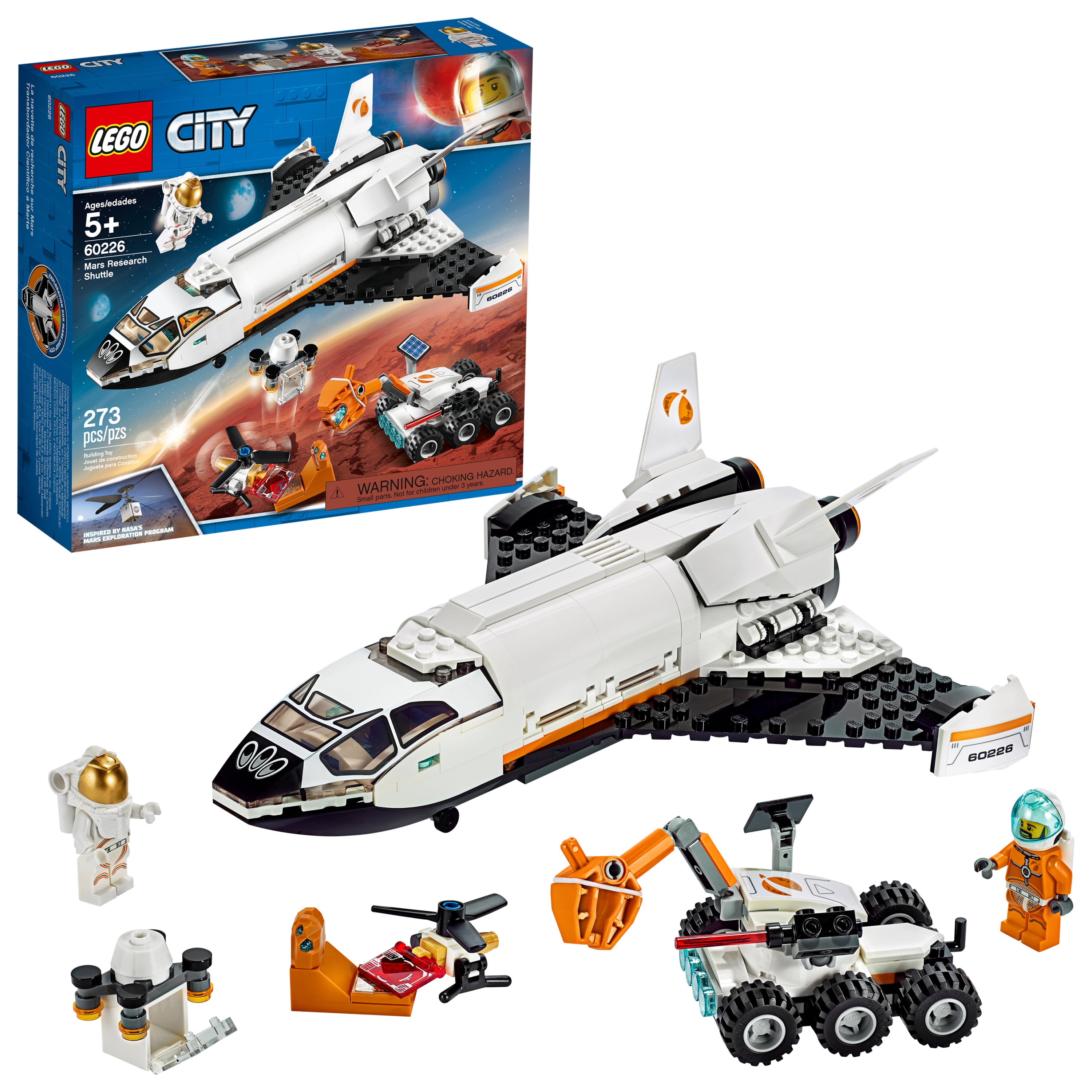 60224 Maintenance mission 60225 Rover Lego City 3er Set 30365 spatiale satellite 